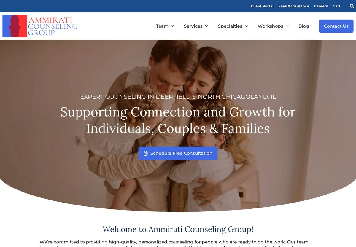 The Ammirati Counseling Group website