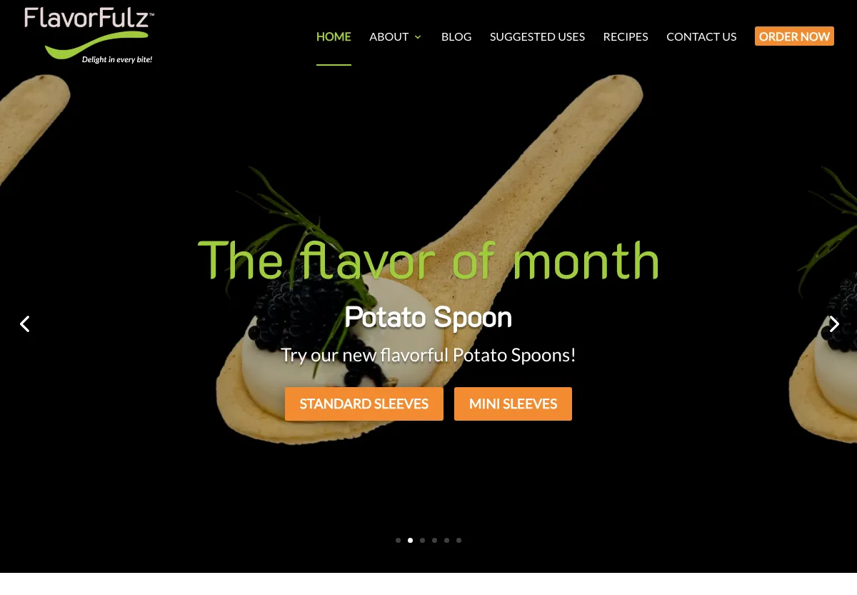 The Flavorfulz website