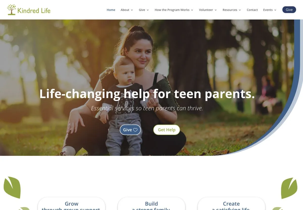 The Kindred Life Ministries website
