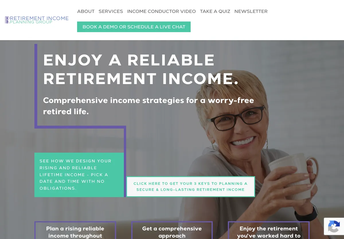The Retirement Income Planning Group website