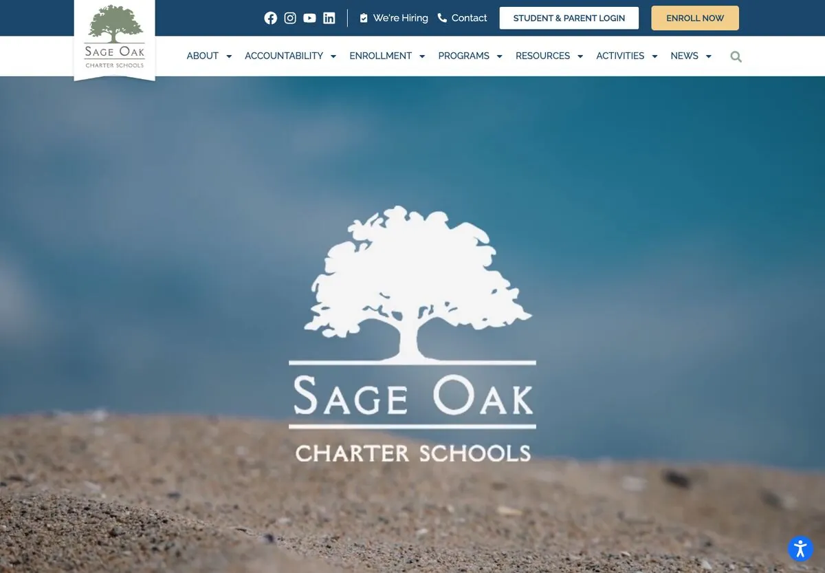 The Sage Oak Charter Schools website