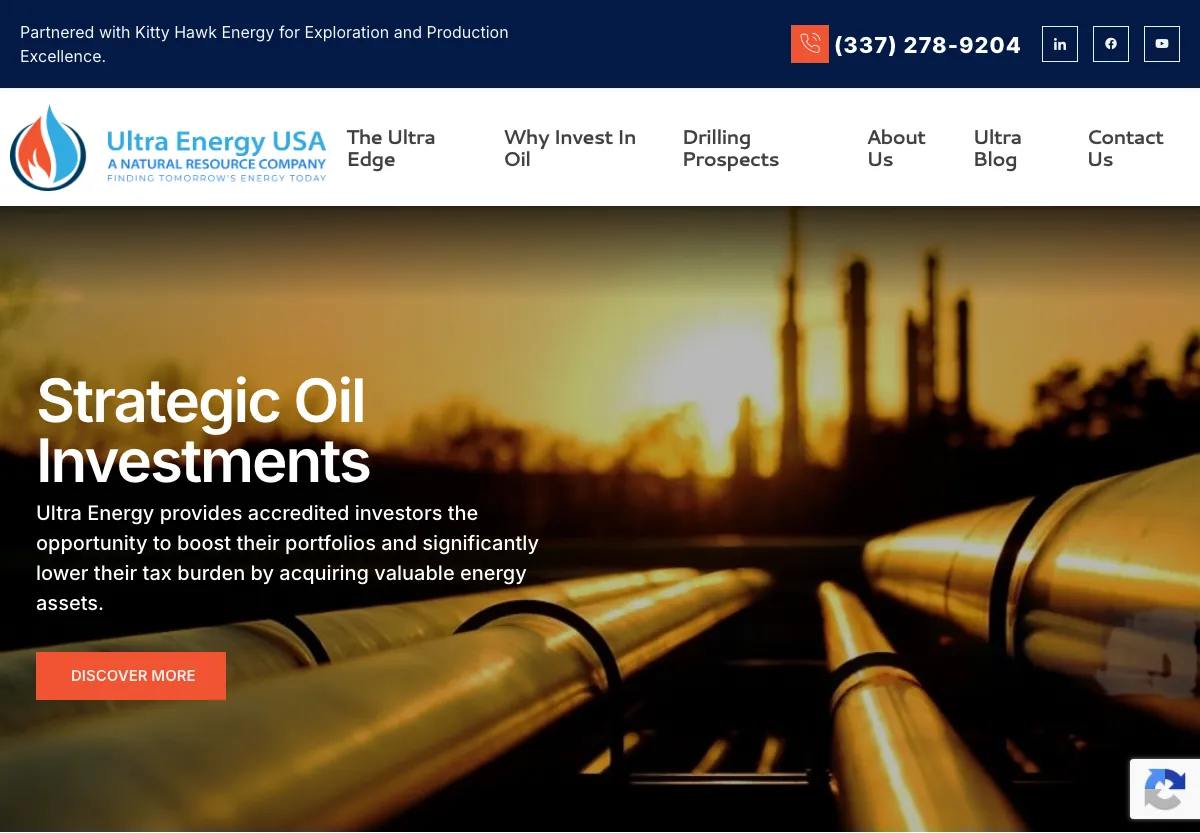 The Ultra Energy USA website