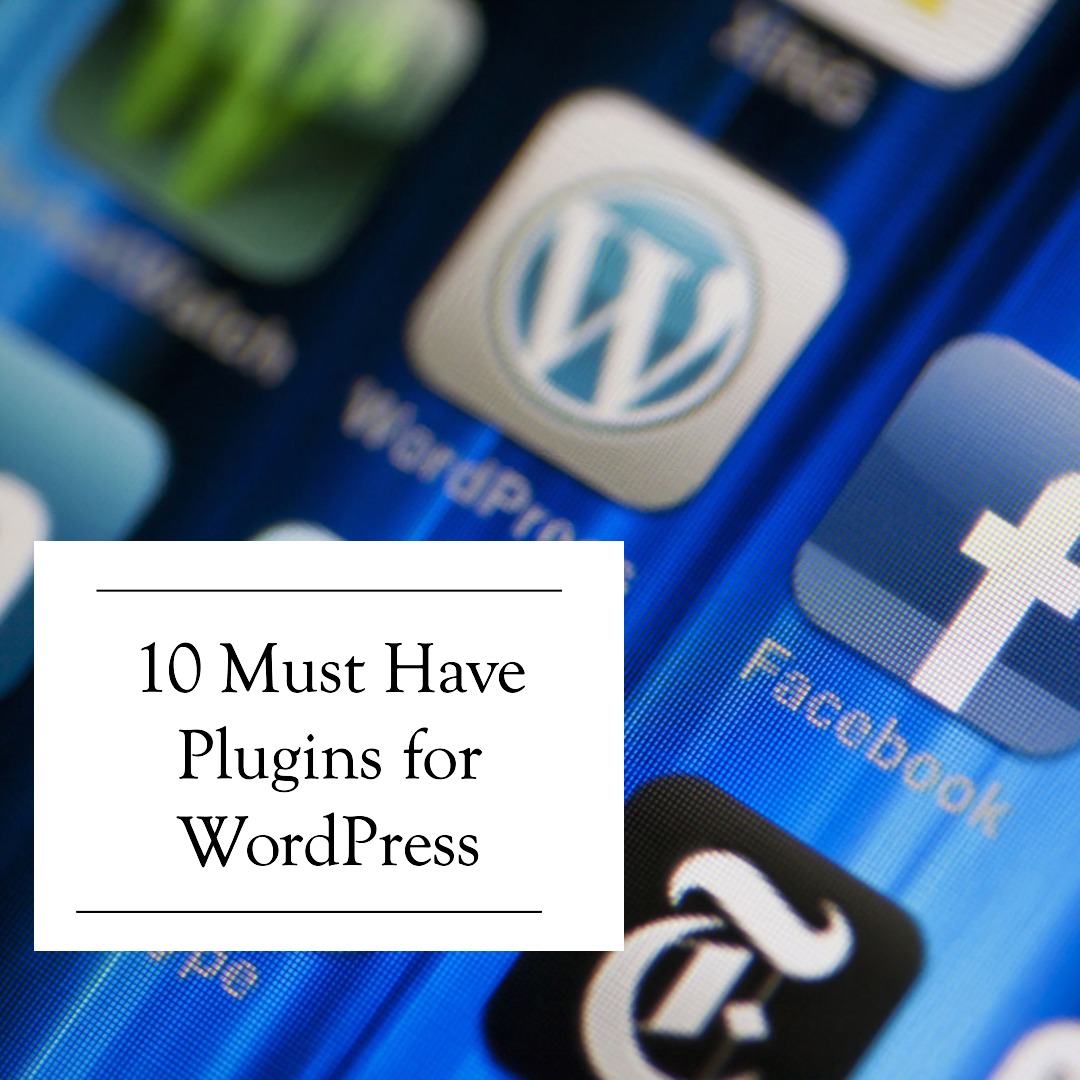 Square image about 10 must have plugins in WordPress. Use Wordpress logo inside it